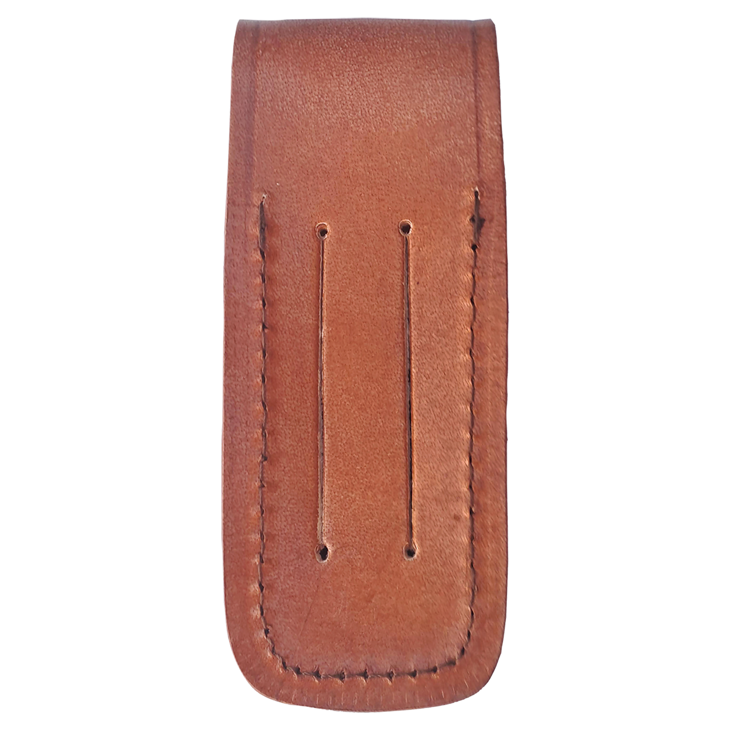 Bison River Leather Sheath with Snap Closure for Foldinig Knife up to 4" Long Closed