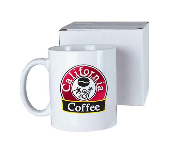 15oz White Sublimation Ceramic Mug in White Box