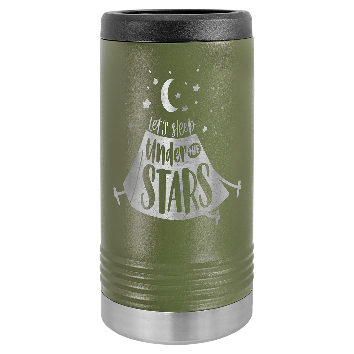 Polar Camel Vacuum Insulated Slim Bottle / Can Beverage Holder – Stainless Steel Drink Cooler for Tall Cans & Bottles