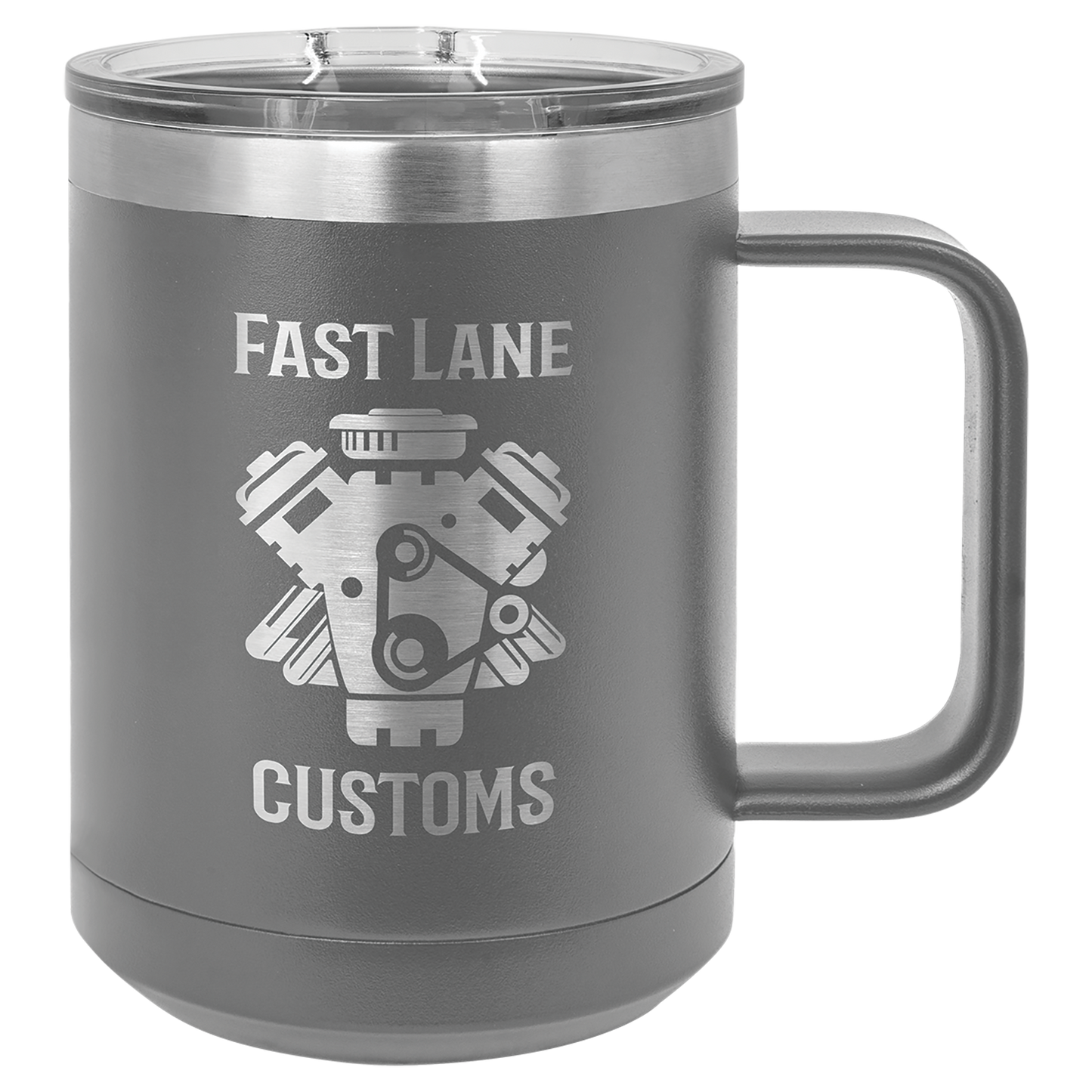 15 oz Vacuum Insulated Mug with Slider Lid – Custom Engraved Stainless Steel Coffee Mug – Personalized Polar Camel Drinkware – Hot & Cold Resistant