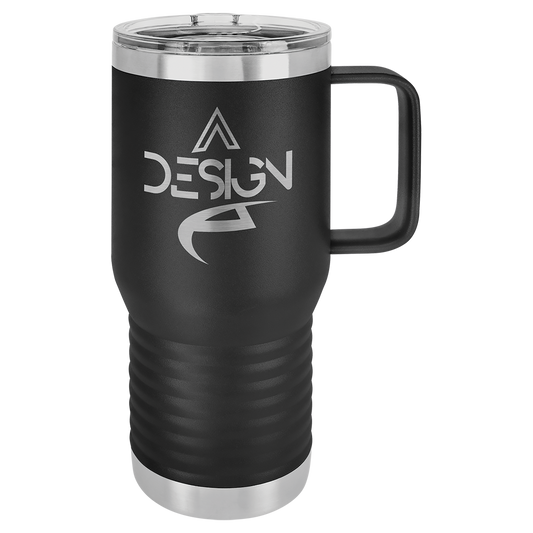 Vacuum Insulated Travel Mug - 20 oz. with Slider Lid - Fynn’s Woodworking & Designs