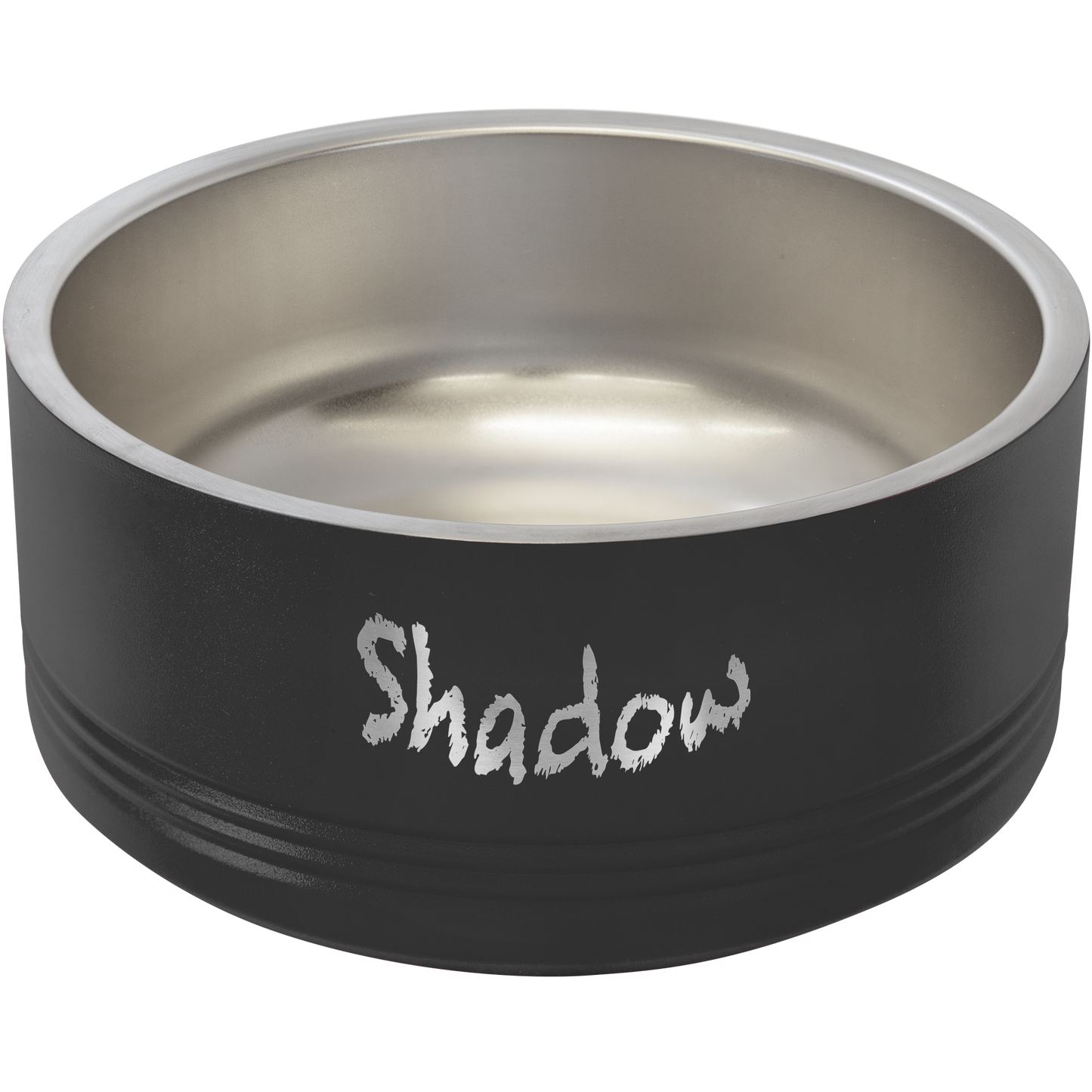 Polar Camel 32 oz. Medium Pet Bowl – Stainless Steel, Non-Slip Base, Custom Engraving