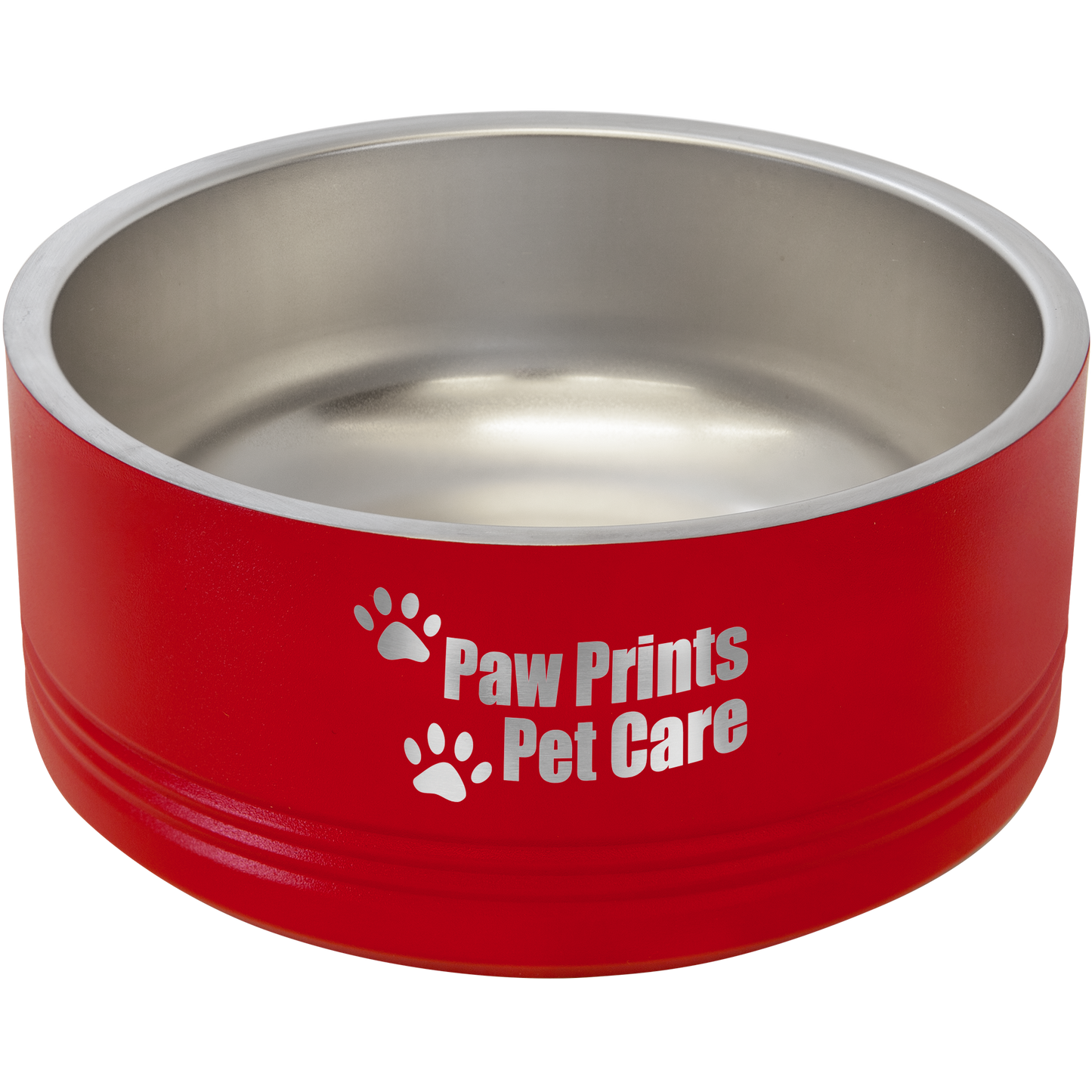 Polar Camel 32 oz. Medium Pet Bowl – Stainless Steel, Non-Slip Base, Custom Engraving