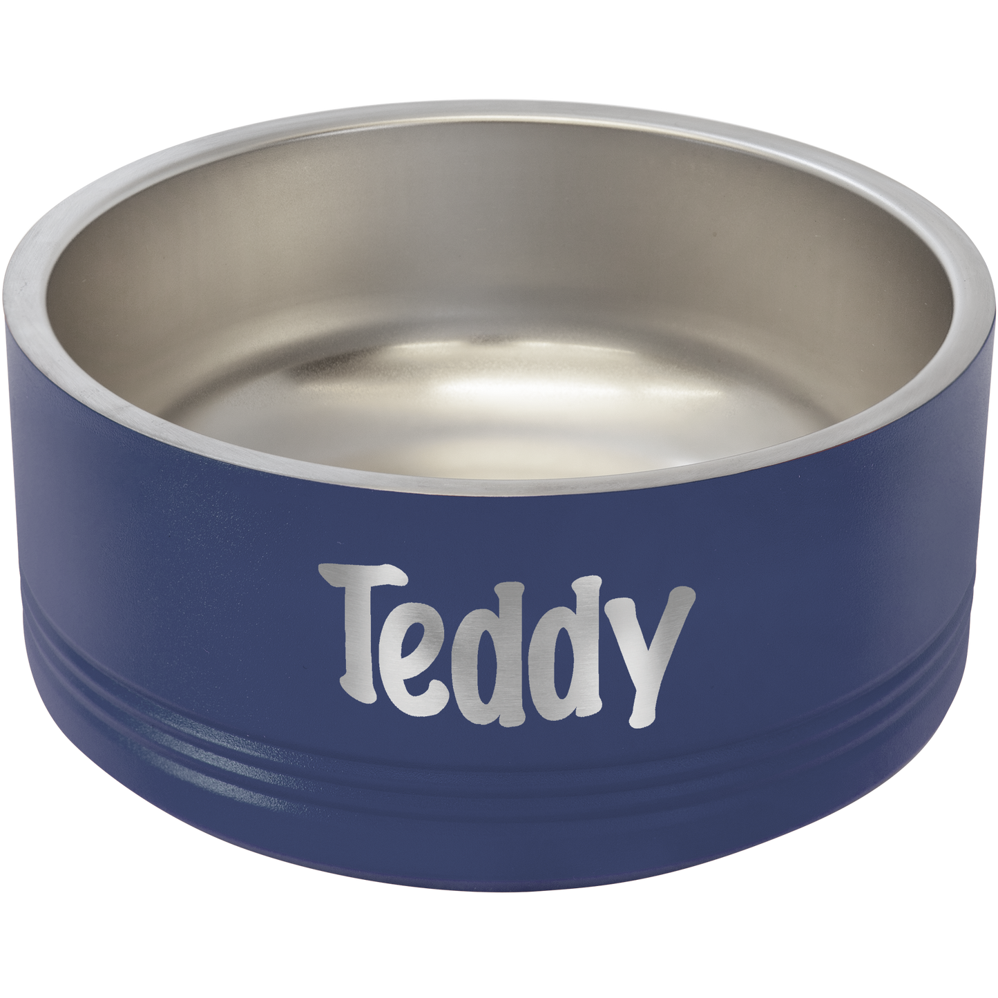 Polar Camel 32 oz. Medium Pet Bowl – Stainless Steel, Non-Slip Base, Custom Engraving