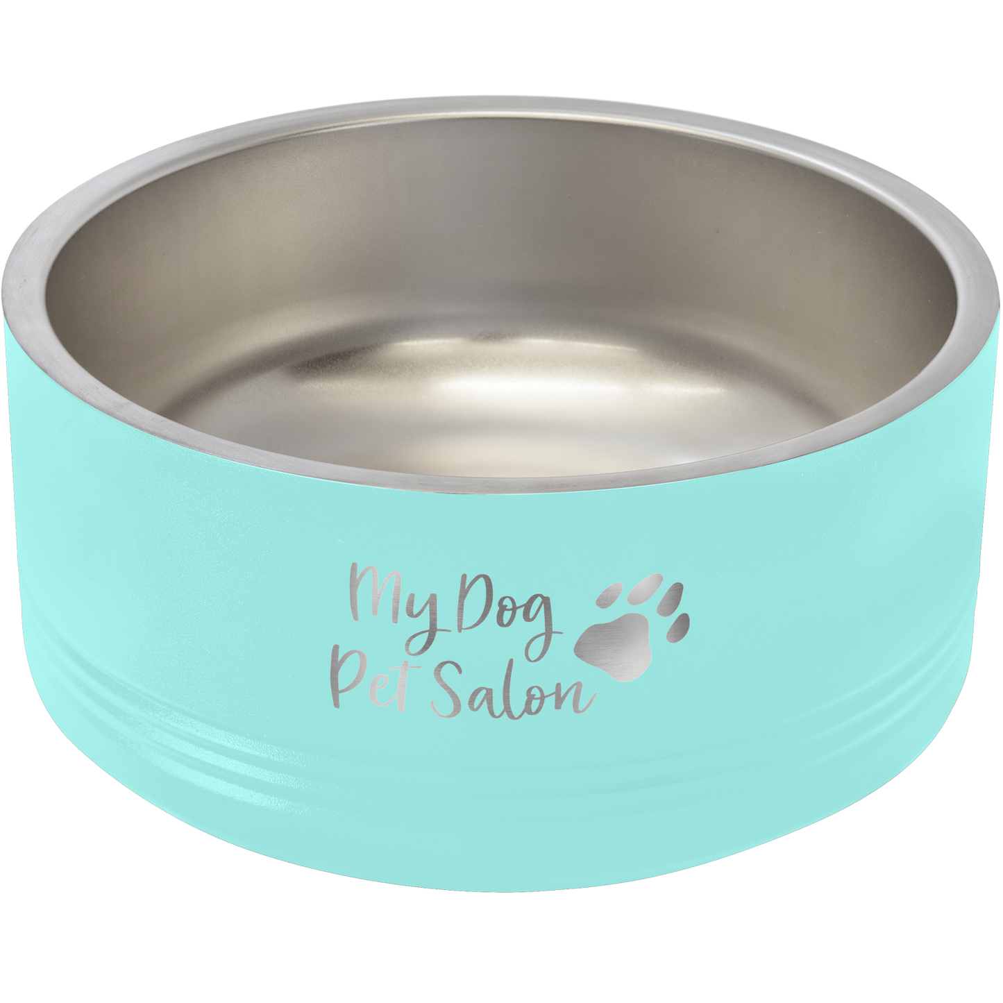 Polar Camel 32 oz. Medium Pet Bowl – Stainless Steel, Non-Slip Base, Custom Engraving