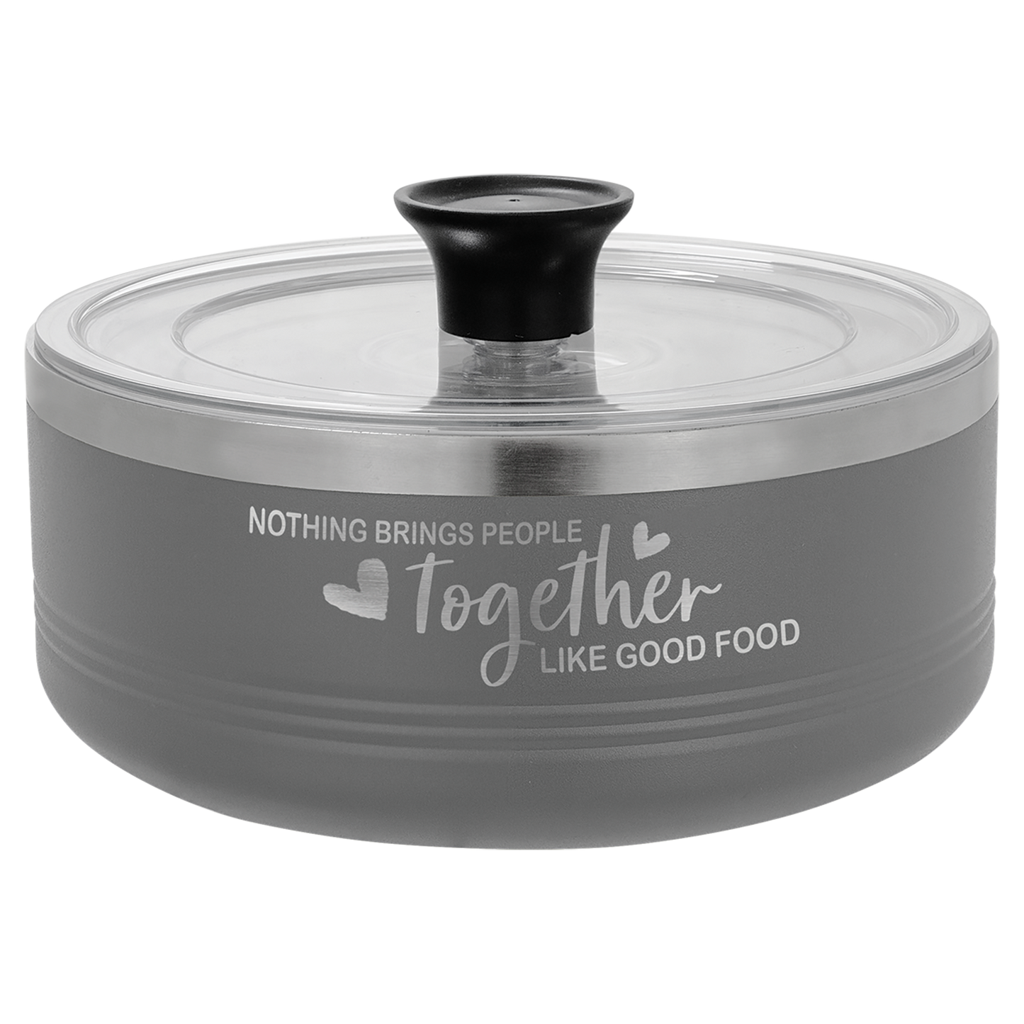 Vacuum Insulated Serving Bowl with Lid - 1 1/4 Quart