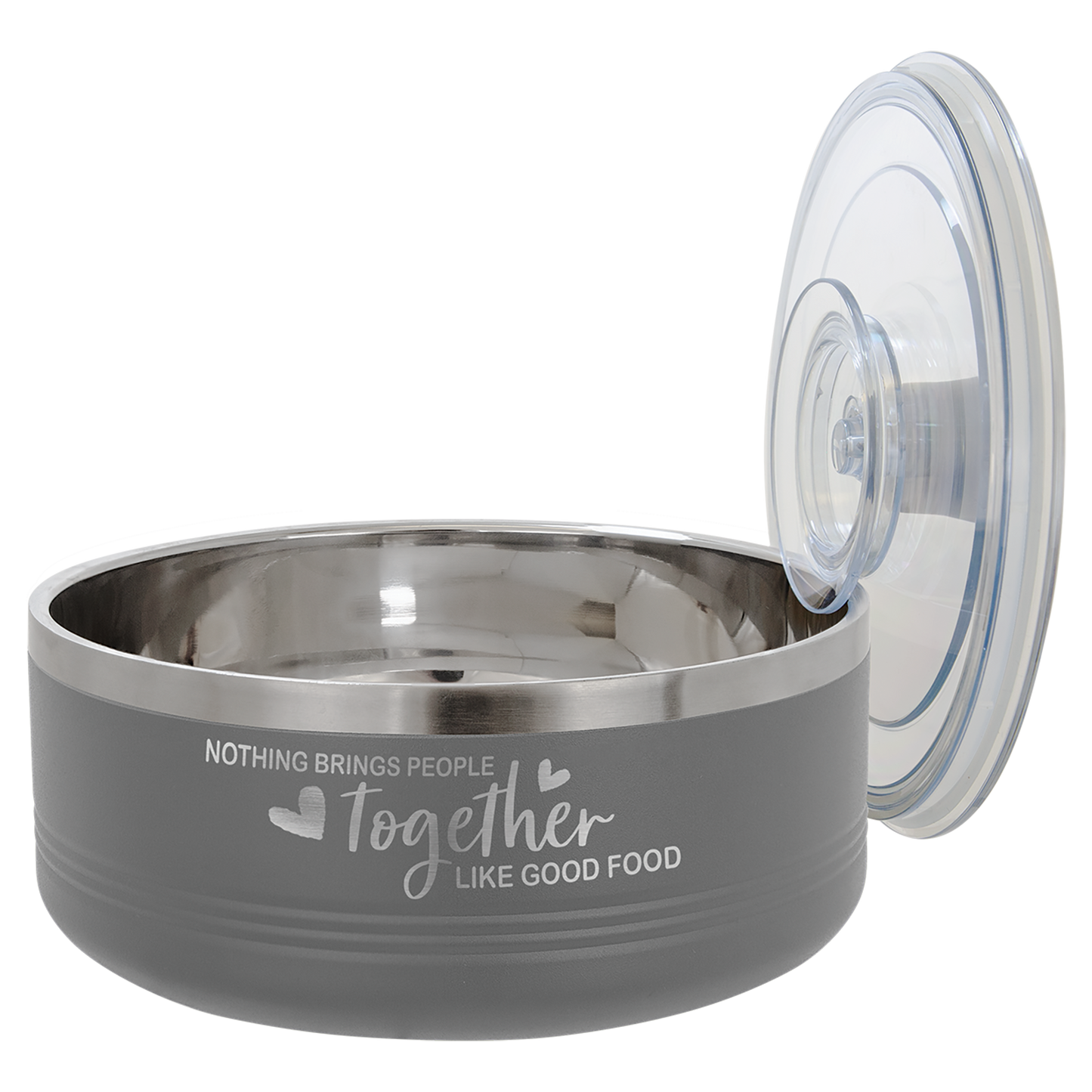 Vacuum Insulated Serving Bowl with Lid - 1 1/4 Quart