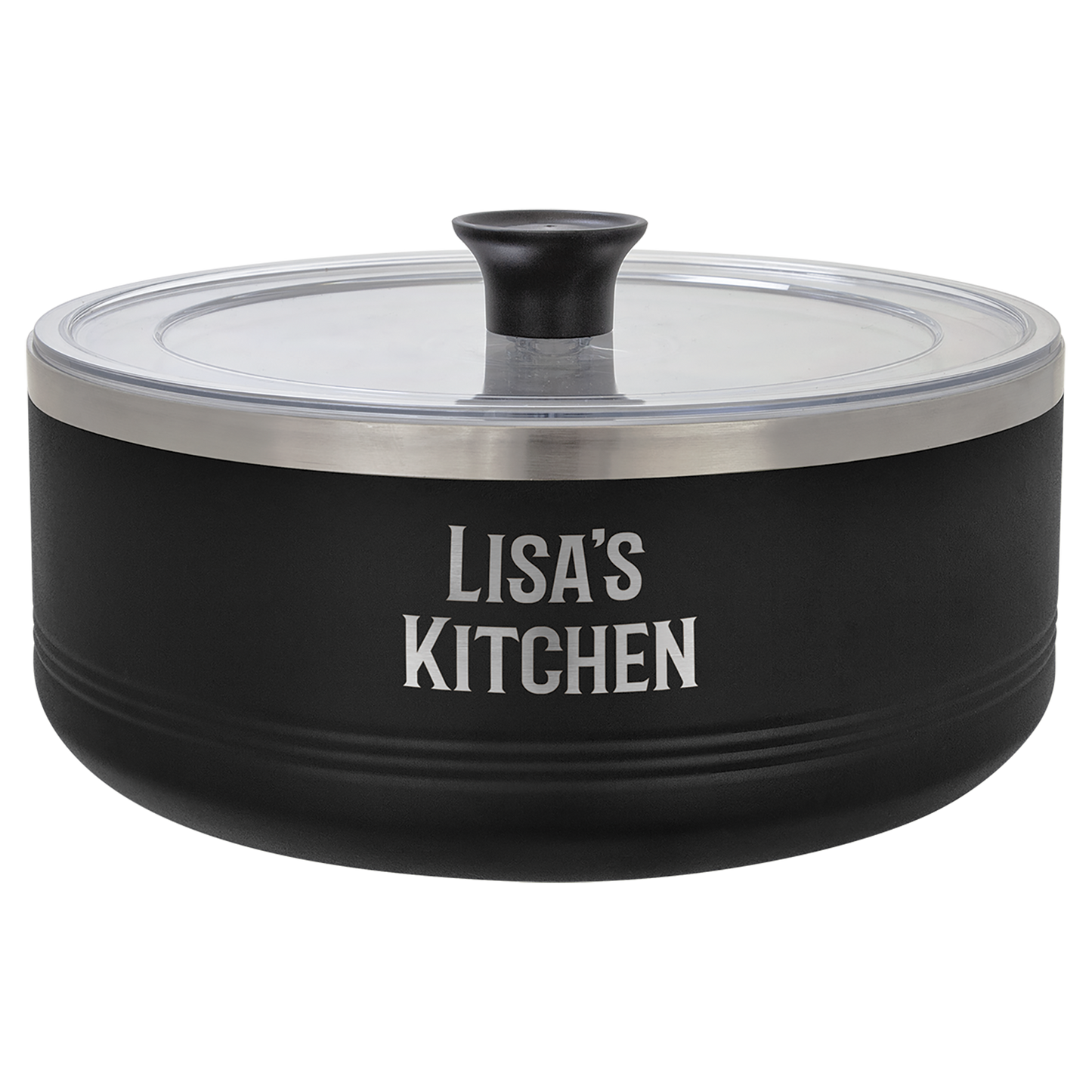 Vacuum Insulated Serving Bowl with Lid - 3 Quart