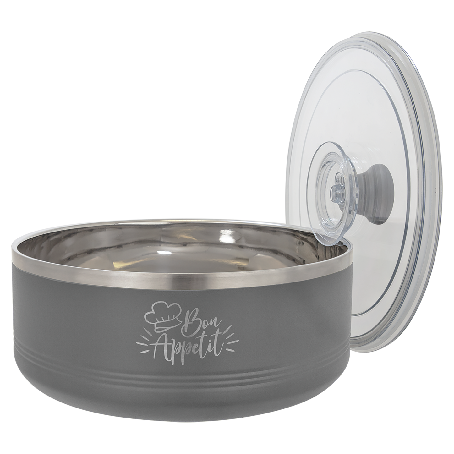 Vacuum Insulated Serving Bowl with Lid - 3 Quart