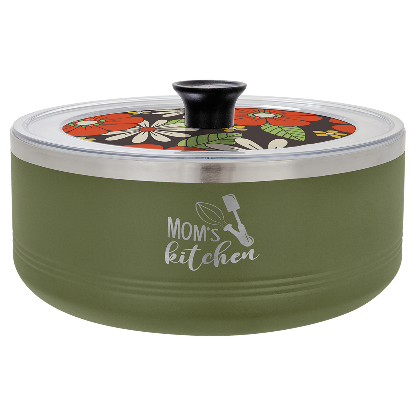 Vacuum Insulated Serving Bowl with Lid - 3 Quart
