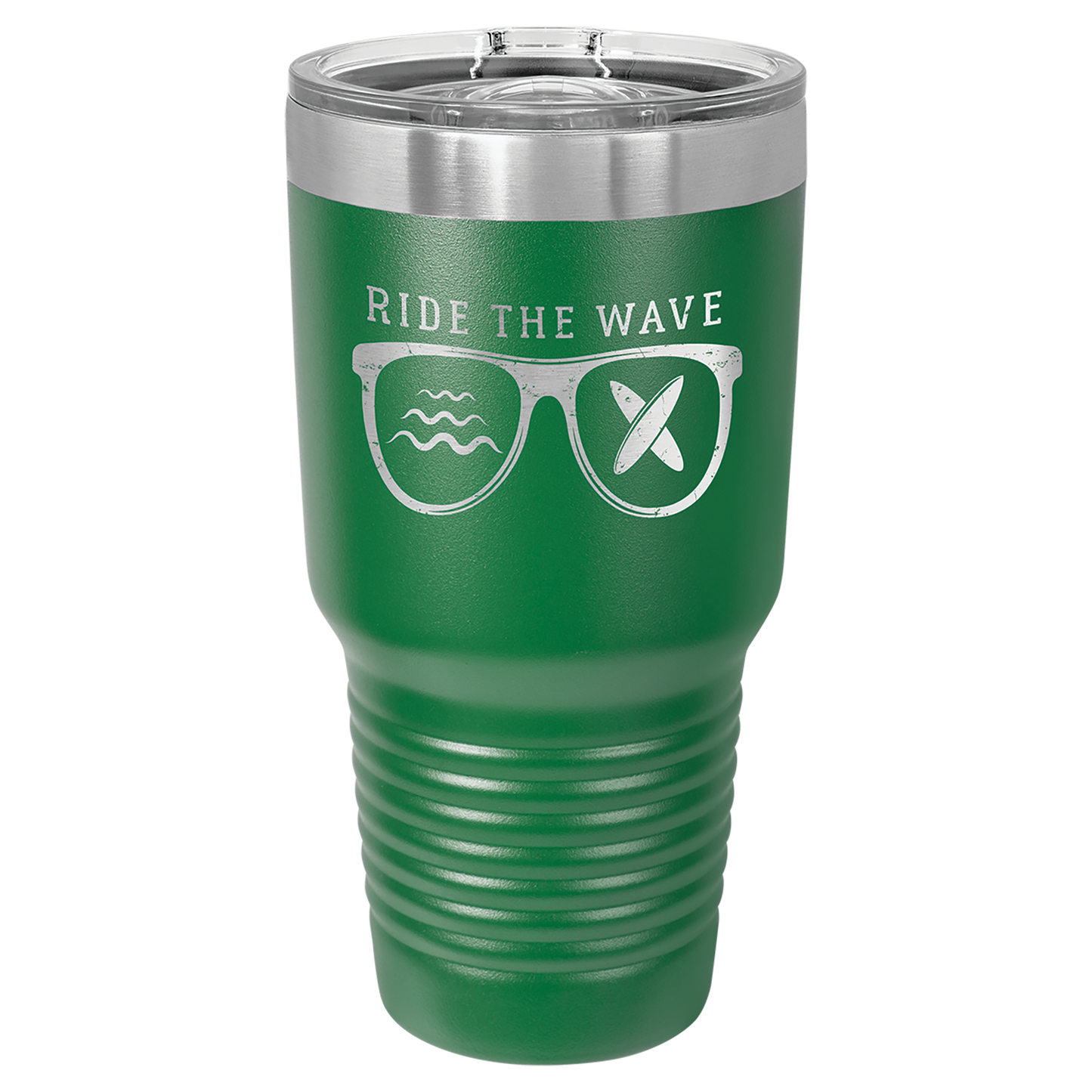 30 oz. Stainless Steel Insulated Tumbler with Slider Lid – Polar Camel Ringneck – Custom Engraved Double-Wall Drinkware – Cup Holder Friendly