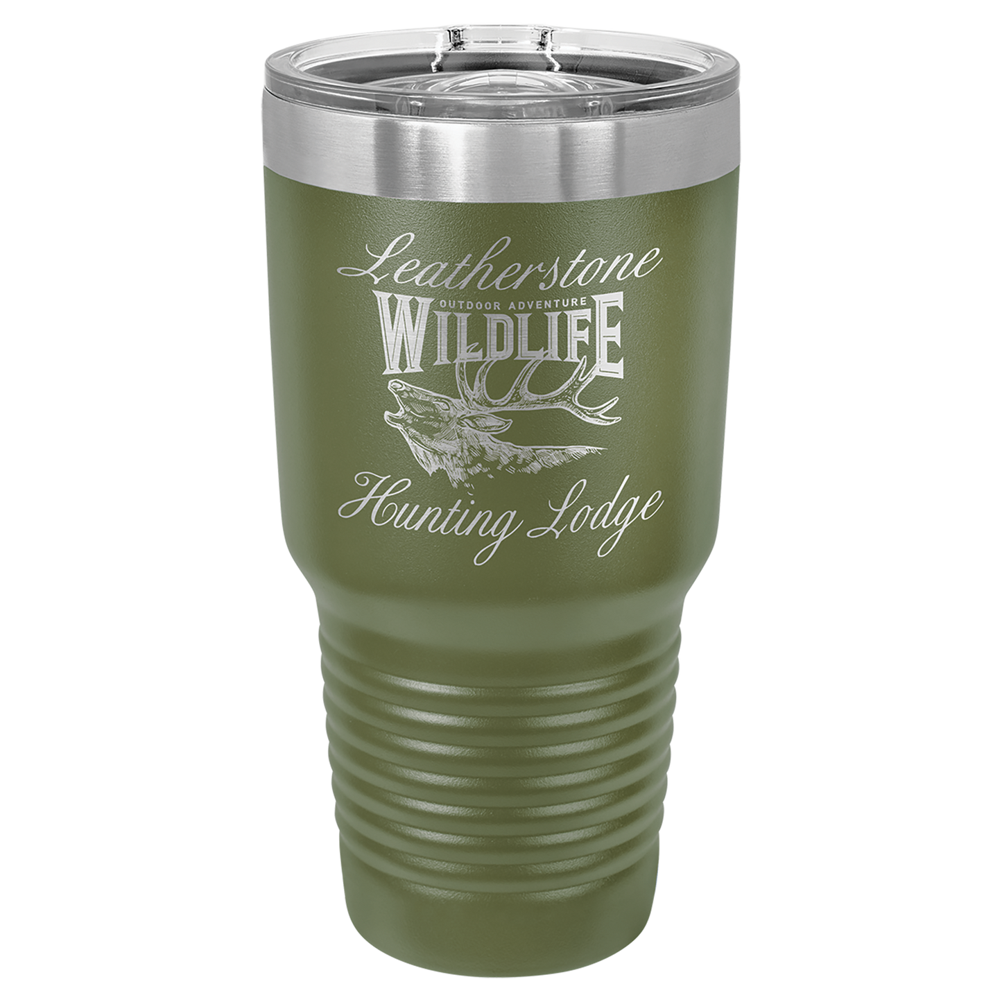 30 oz. Stainless Steel Insulated Tumbler with Slider Lid – Polar Camel Ringneck – Custom Engraved Double-Wall Drinkware – Cup Holder Friendly