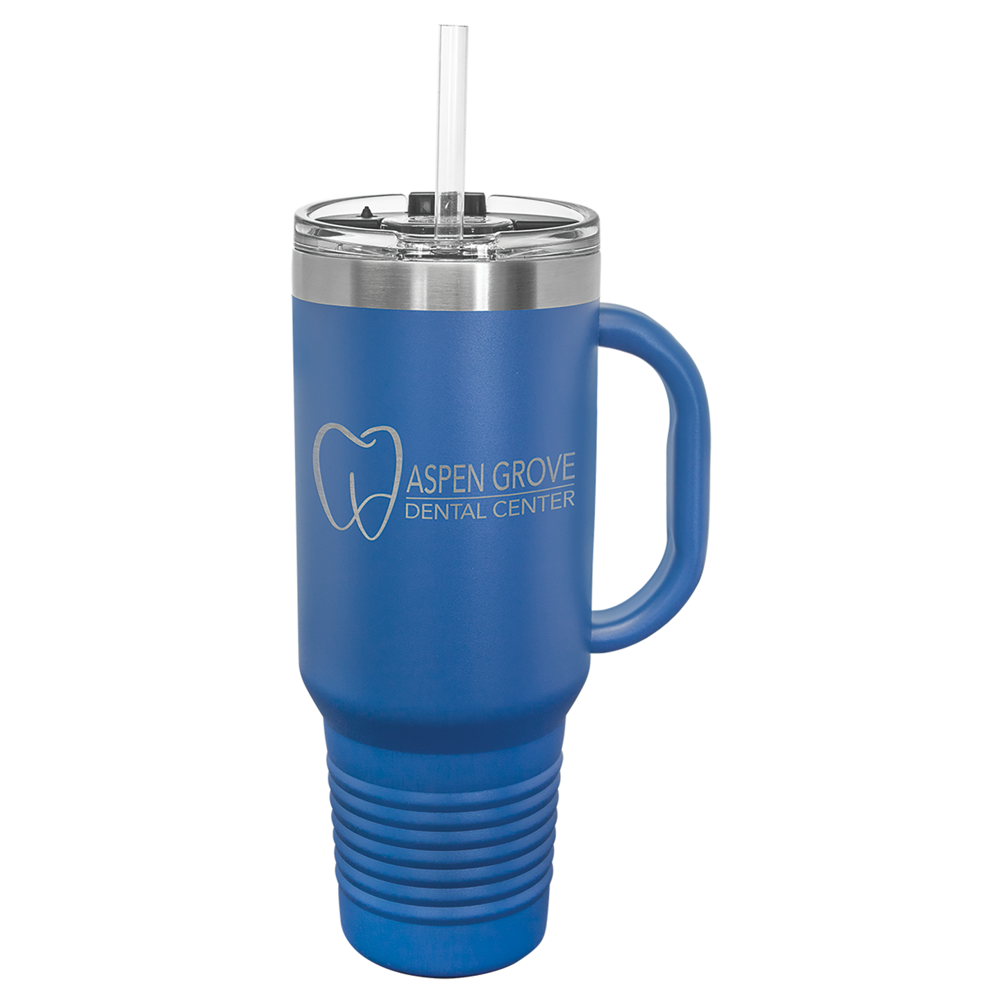 Vacuum Insulated Travel Mug - 40 oz. with Handle, Straw Included