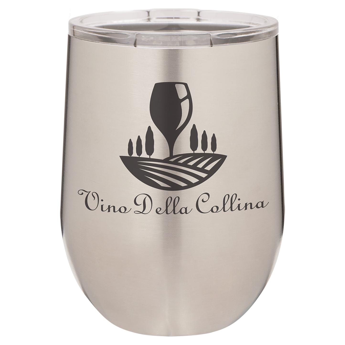 Vacuum Insulated Stemless Wine Tumbler - 12 oz. with Lid