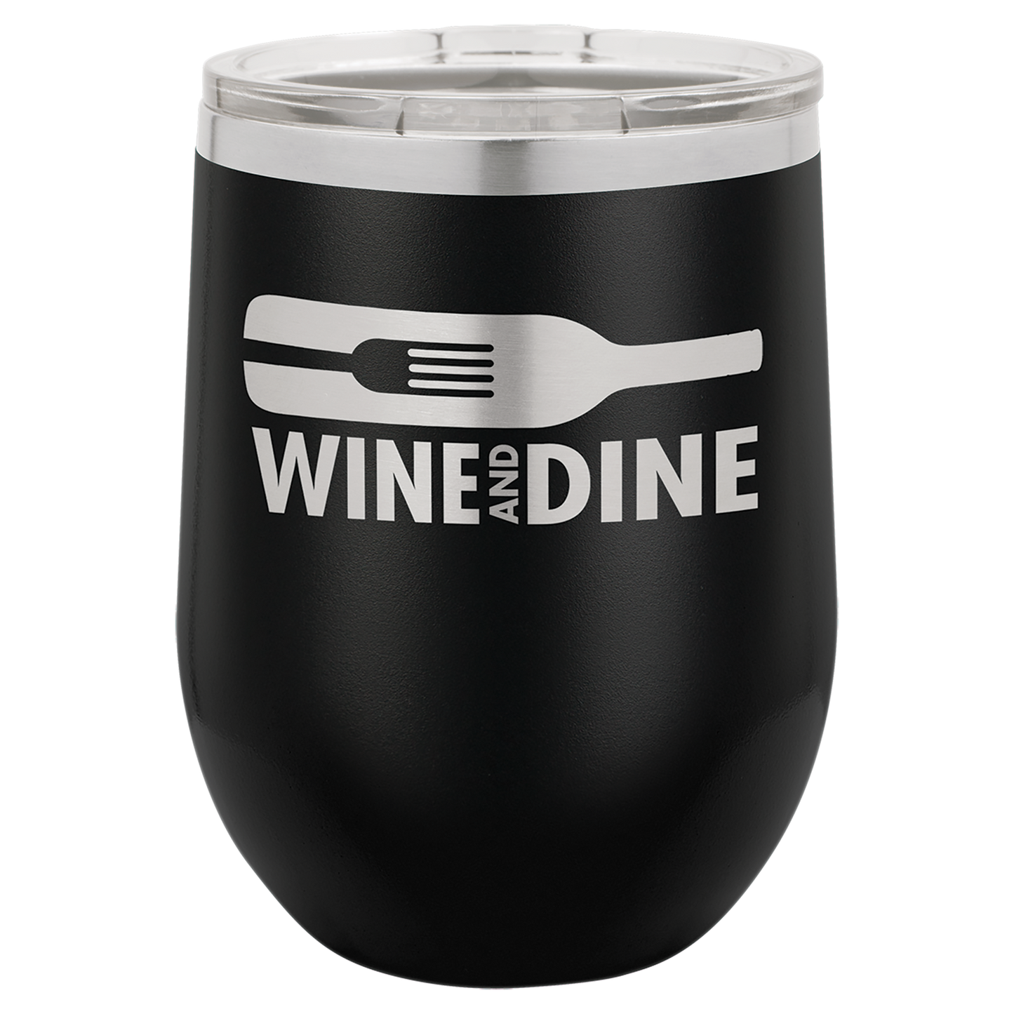 Vacuum Insulated Stemless Wine Tumbler - 12 oz. with Lid