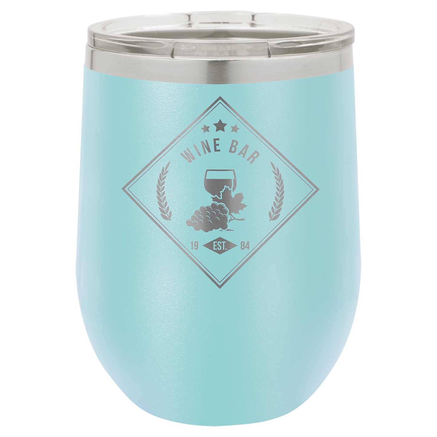 Vacuum Insulated Stemless Wine Tumbler - 12 oz. with Lid