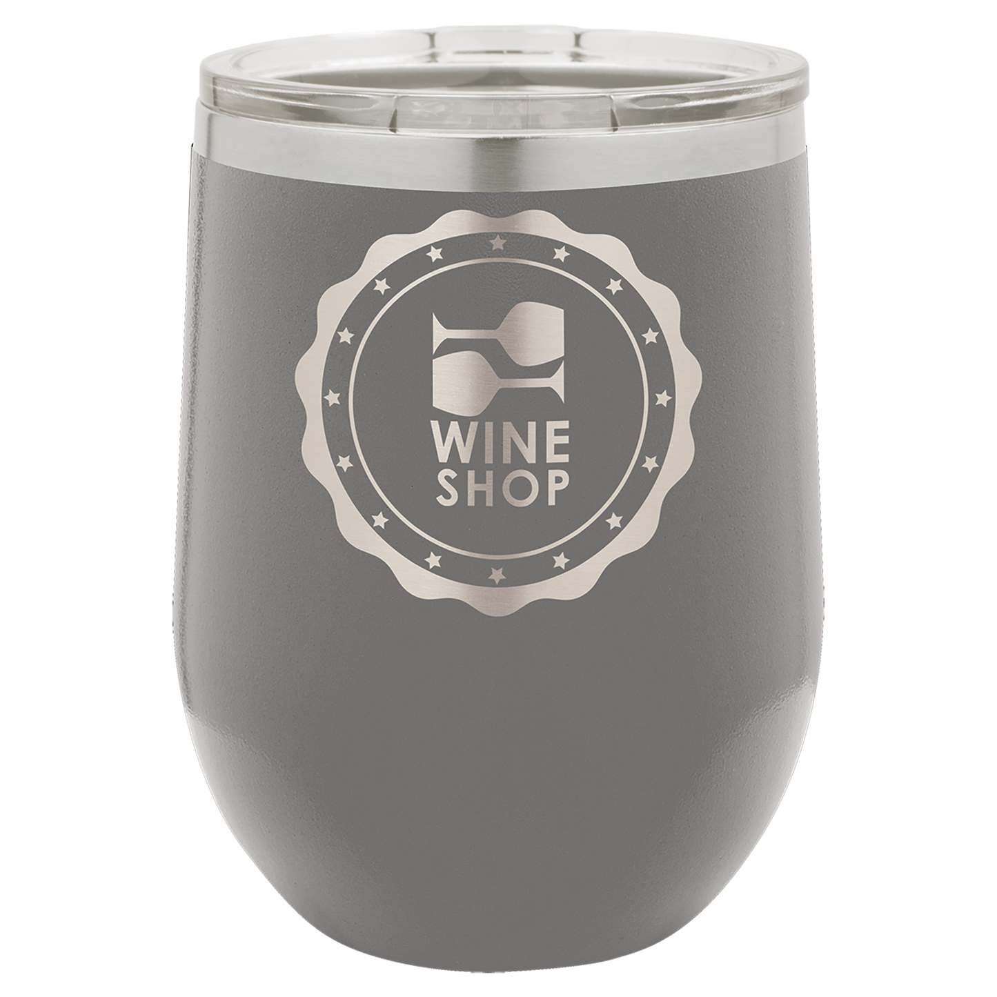 Vacuum Insulated Stemless Wine Tumbler - 12 oz. with Lid