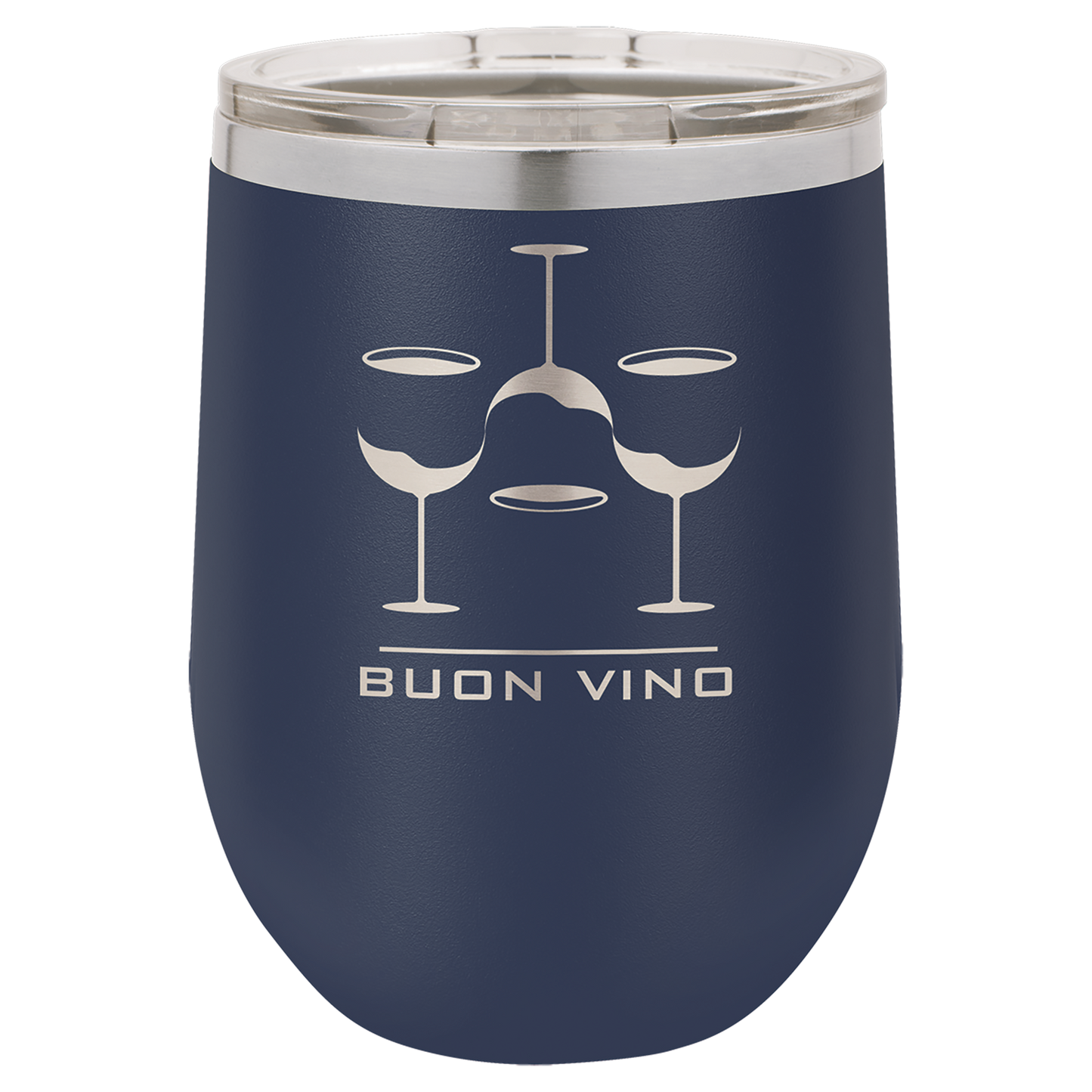 Vacuum Insulated Stemless Wine Tumbler - 12 oz. with Lid
