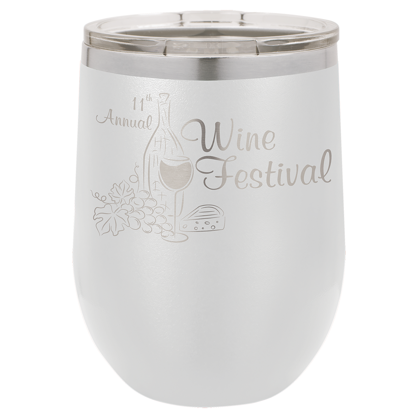 Vacuum Insulated Stemless Wine Tumbler - 12 oz. with Lid