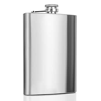 Custom Laser Engraved 8oz Stainless Steel Hip Flask – Dark Humor, Personal, Anything Goes
