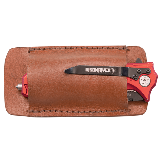 Bison River 4 1/2" Double Sided Leather Belt Sheath