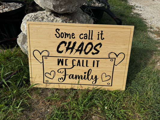 Large Bamboo Cutting Board & Stove Top Cover – Custom Engraved, Multi-Use Charcuterie Board, Cheese & Serving Tray