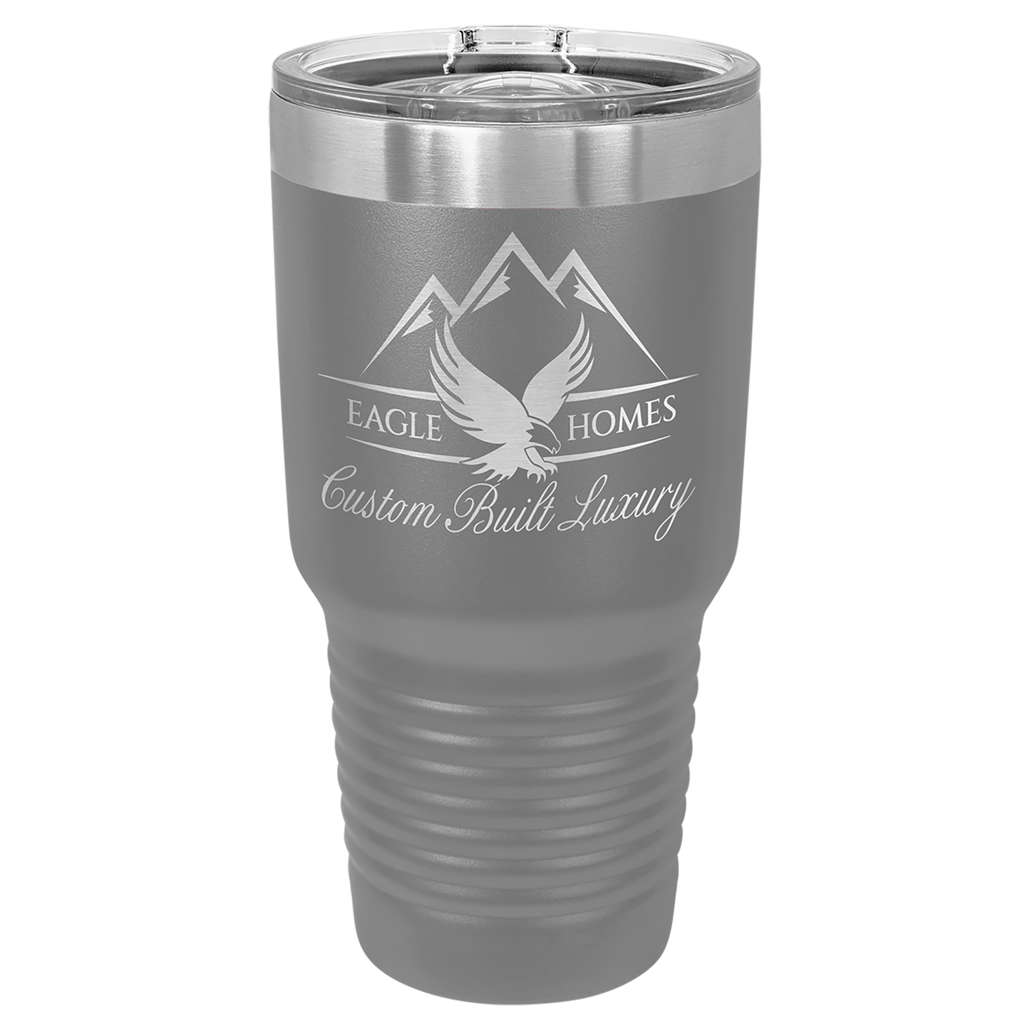 30 oz. Stainless Steel Insulated Tumbler with Slider Lid – Polar Camel Ringneck – Custom Engraved Double-Wall Drinkware – Cup Holder Friendly