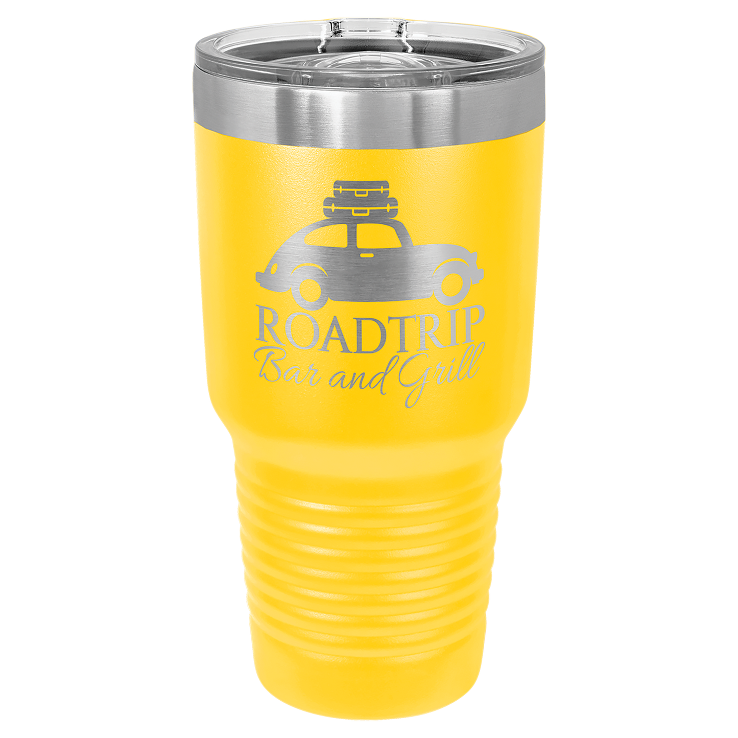 30 oz. Stainless Steel Insulated Tumbler with Slider Lid – Polar Camel Ringneck – Custom Engraved Double-Wall Drinkware – Cup Holder Friendly