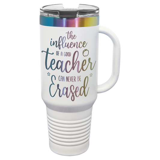 40 oz. Prism ION-Plated Travel Mug with Handle, Straw Included
