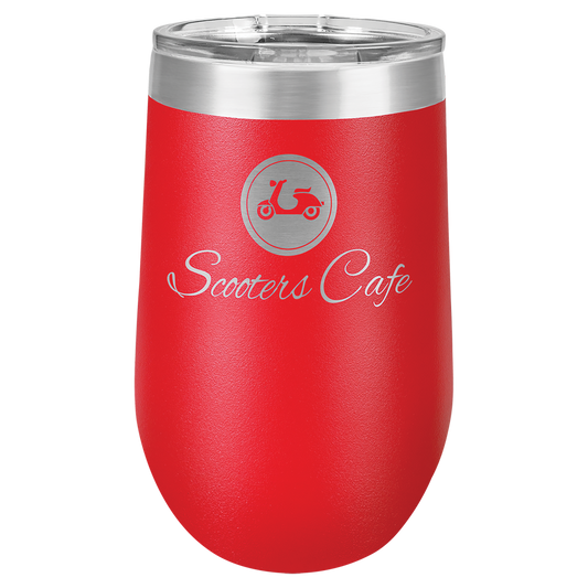 Vacuum Insulated Stemless Wine Tumbler - 16 oz. with Lid